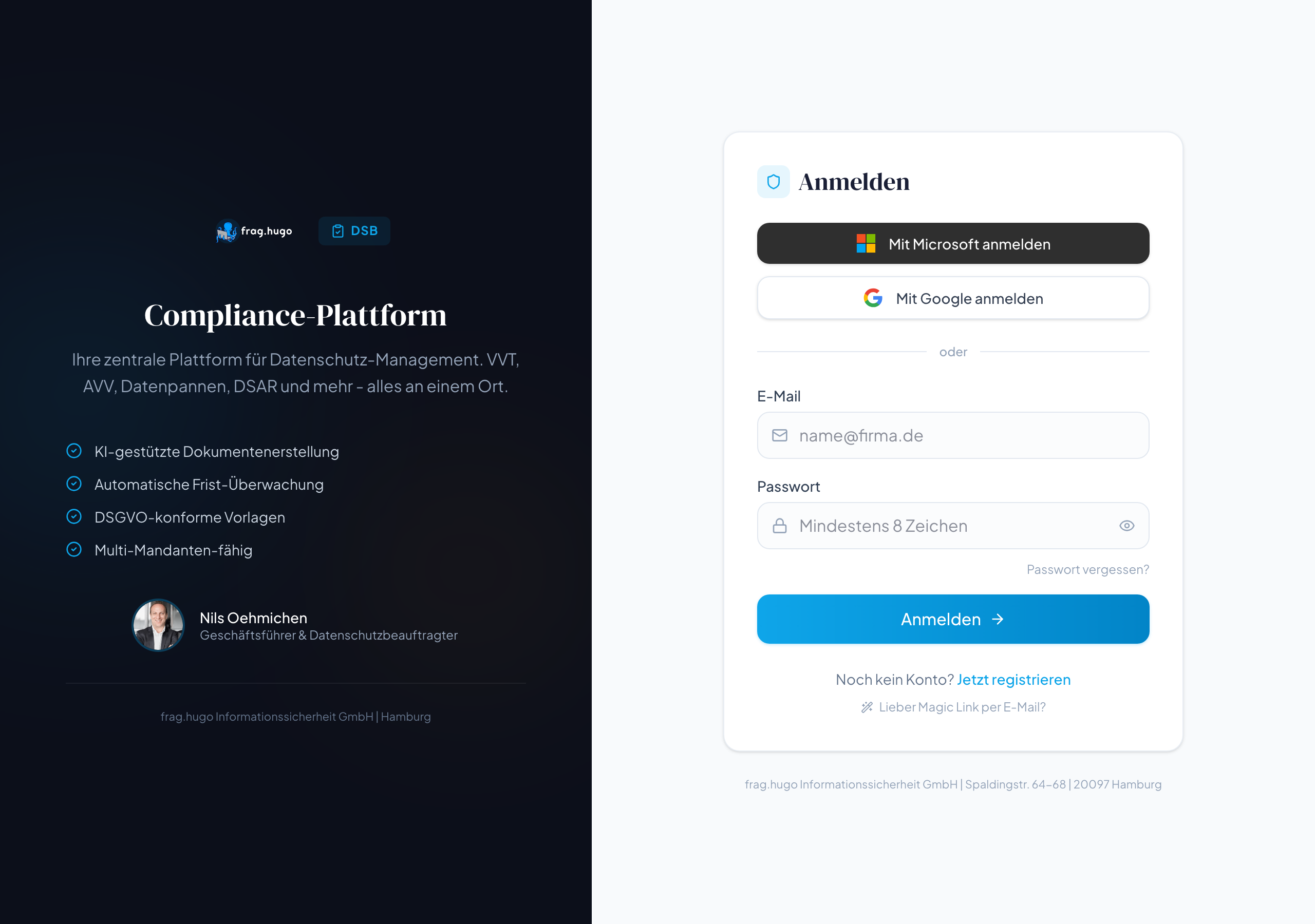 Hugo DSB Pricing-Karten